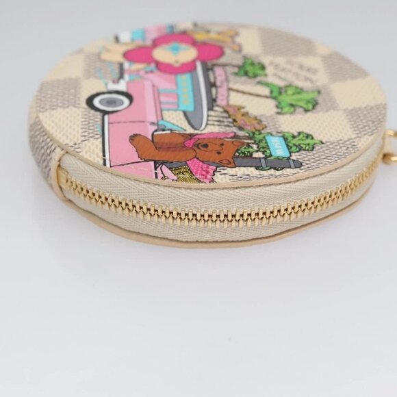 LOUIS VUITTON Damier Azur Vivienne Porte Monnaie Ron Coin N60493 LV Auth ac3633 - Picture 3 of 16